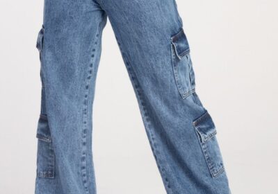 Calça Jeans Cargo